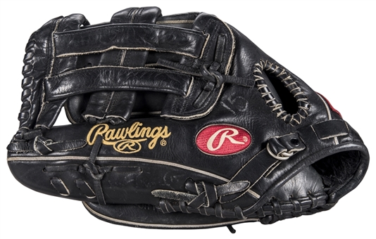 2002 Jim Edmonds Game Used Rawlings Pro 302-6JB Fielders Glove (PSA/DNA)